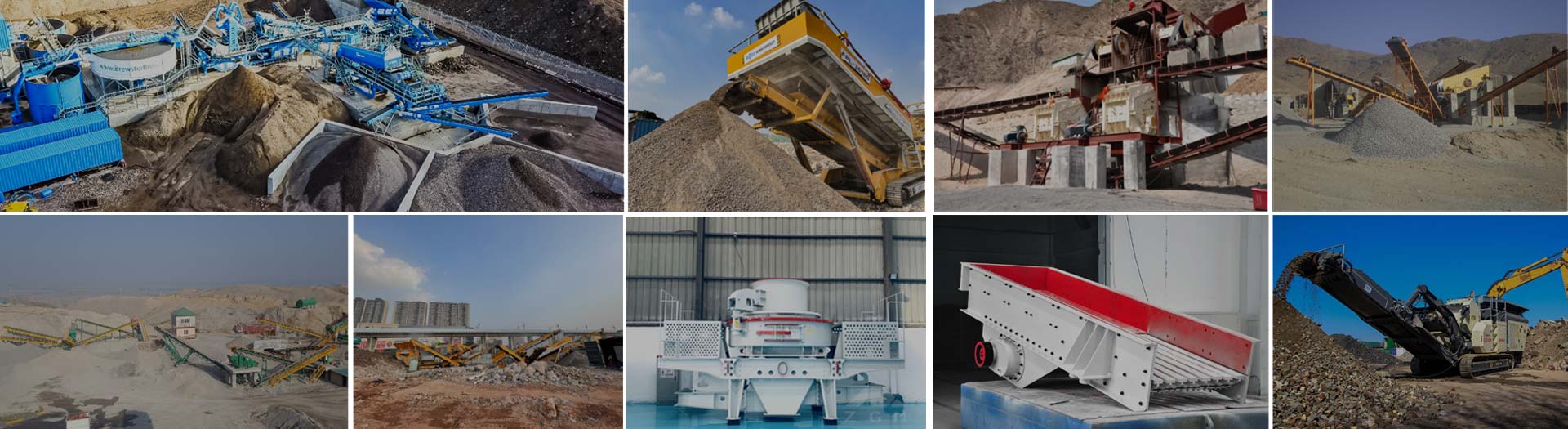 stone crusher and screening plant