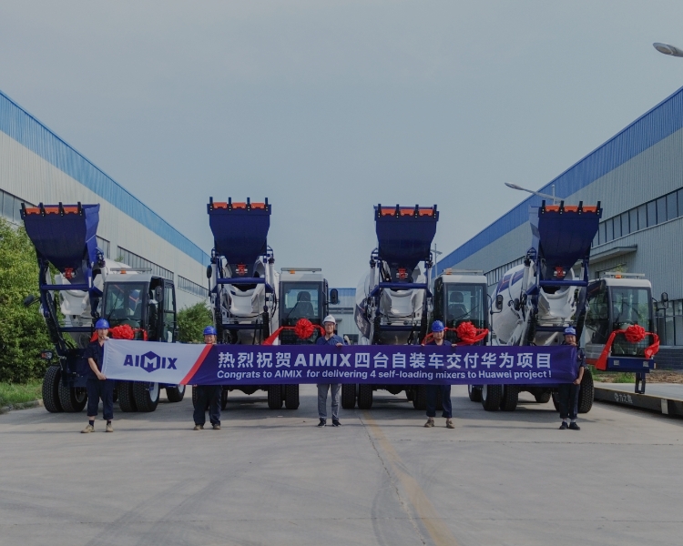 Aimix mobile self loading concrete mixer machine price