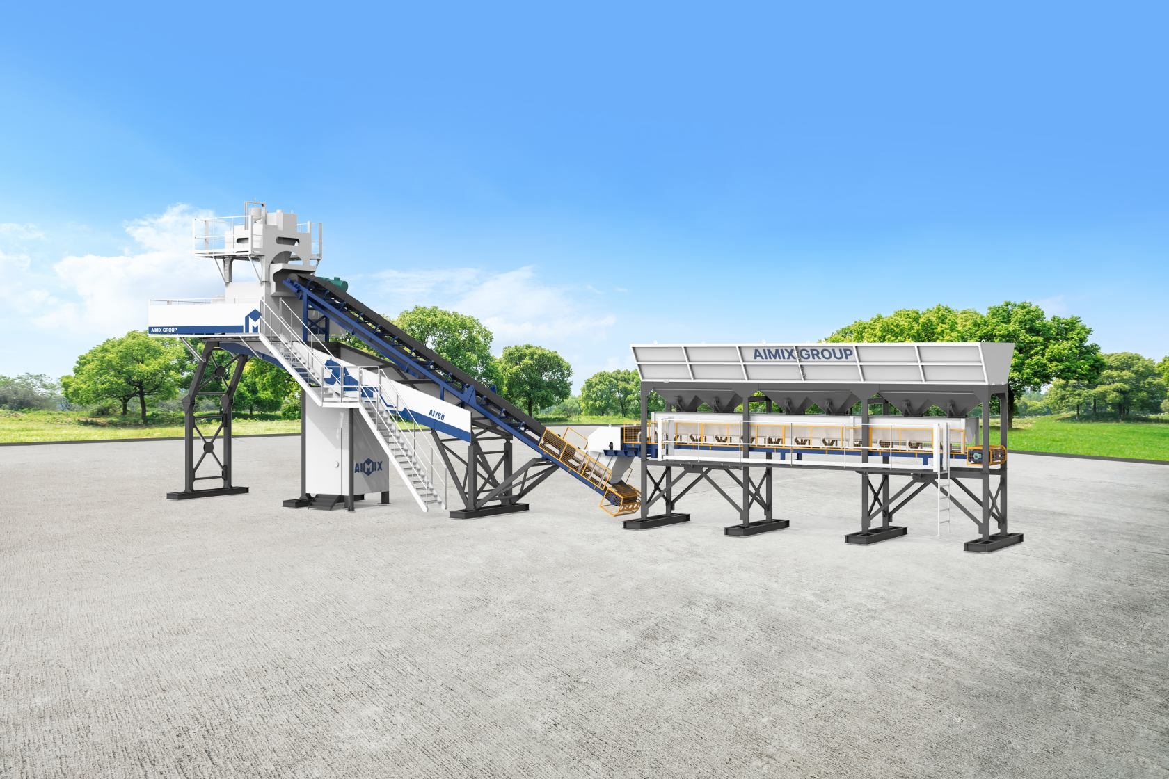 Fast Install Concrete Batching Plant for Sale